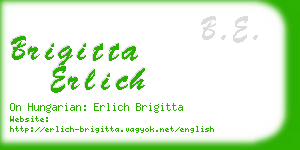 brigitta erlich business card